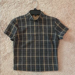 Cropped, turtle neck, work/daily